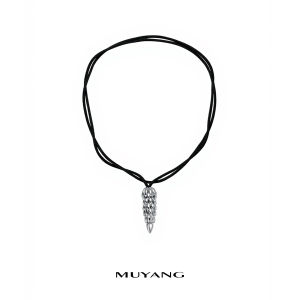 MUYANG | MUYANG Dây chuyền hạt cỏ tay nữ thiết kế độc đáo mới dài hình quả lê phong cách Trung Hoa trang sức thời trang trang trí