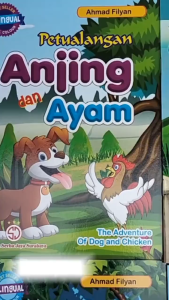 1 Paket Isi 32 Buku Bilingual Fabel Cerita Binatang  Untuk Anak Paud TK Indonesia Inggris