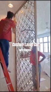 Custom Lasercut Decorative Divider/Pembahagi Hiasan Dicetak Laser dari Stainless Steel dan Mild Steel