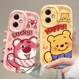 Cute Winnie the Pooh Silicone Phone Case for Honor 20 Series Strawberry Bear Cartoon Design Youthful Style Protective Cover