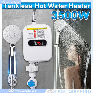 3500W 220V water heater instant electric water heater in bathroom faucet temperature display with