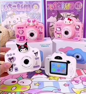 64G Sanrio Kuromi Mini Digital Camera Kids Digital Camera HD Childrens Kamera Video Recorder Student Camera Toy