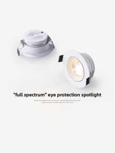 NSWR | Ultra Thin Embedded Full Spectrum LED Downlight Cob Rainbow Anti-Glare Living Room Ceiling Light