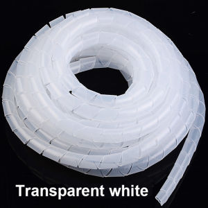 4mm/5mm/6mm/8mm/10mm/12mm Cable Sleeve Winding Pipe Spiral Wrap Tube Cable Protective Sleeve Band Winding Pipe Wire Sleeves