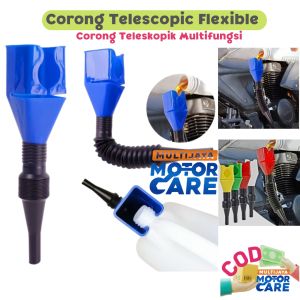 Telescopic Tunnel Corong Teleskopik Lipat Multifungsi Alat Bantu Isi Cairan Minyak Oli