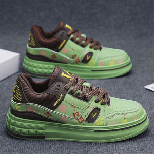 Mens Sporty Casual Shoes Breathable High-End Sensation All-Match Low-Top round Toe Rubber Outsole Mesh Lined Slip-On Sneakers