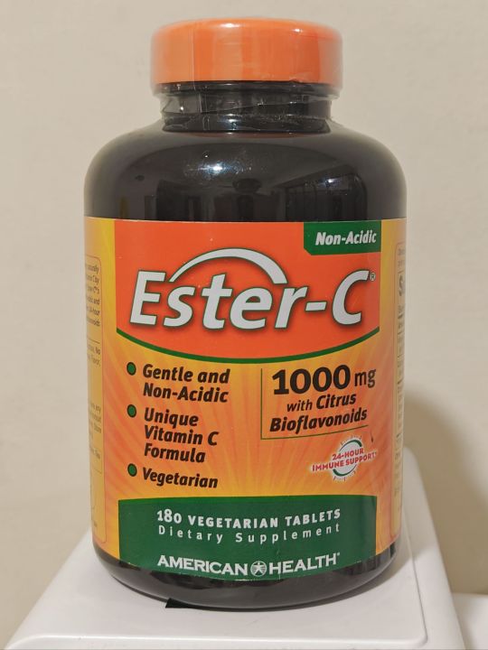 Ester C Non Acidic Vitamin C 1000mg w/ citrus bioflavonoids 180 tablet