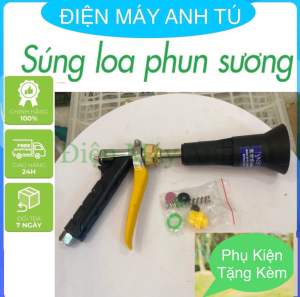 Súng Xịt Thuốc Loa Kèn Đen Mặt Sứ Chính Hãng TAIWAN Hàng Loại 1 Cao Cấp 30cm-60cm-90cm Phun Thuốc