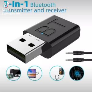 2-in-1 USB Bluetooth 5.0 Transmitter & Receiver AUX Audio Adapter for TV/PC/Car