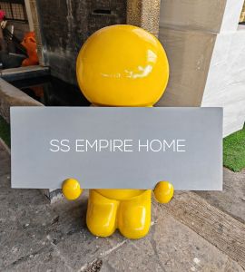 ACE Yellow Sculpture 3D Welcome Stand Signboard Statue Logo Company Doll Hotel Restaurant Papan Tanda Signage Advertisement