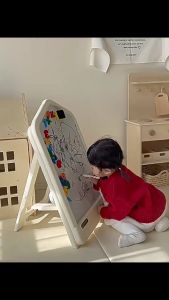 BYJ Magic House Drawing Board Magnetic Adjustable Easel Board Educational Gift For Kids