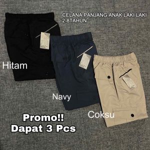 Promo celana panjang anak 2 sampai 8 tahun chino cargo