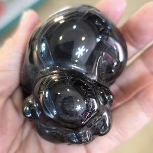 หมูดำ หินดำ อ๊อบซิเดียน (Obsidian) แกะสลักหมู หินดั่งกระจก ขับไล่สิ่งไม่ดีไม่งาม หินชนิดนี้เป็นดั่งกระจกเงาสะท้อนสิ่งไม่ดีไม่งาม และ สิ่งบกพร่องของจิตใจออกไป เรียกได้ว่าสามารถหักเหพลังของโชคชะตาที่เลวร้าย และสิ่งชั่วร้ายต่างๆ ให้เบี่ยงเบนออกไปจากชีวิตของผ