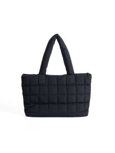 กระเป๋าผ้าฝ้ายทรงถังใส่ของใช้ลำลองขนาดใหญ่ Dotlyn กระเป๋าถือผ้าฝ้ายสีพื้นสำหรับผู้หญิง ปิดด้วยแม่เหล็ก กระเป๋าสะพายไหล่แบบอเนกประสงค์