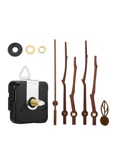 Quiet Quartz Clock Mechanism Diy Hand-Painted Elk Antler Wall Clock Accessories Walnut Pointer for 7 Inch Clock Core