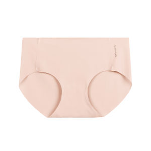 Annerun Ice Silk Underwear Women Mid-Waist Cotton Running Quick-Drying Fitness Underwear Mid-Waist Breathable Sports Briefs