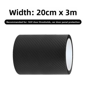 Transparent Carbon Fiber Style Anti-scratch Car Door Sill