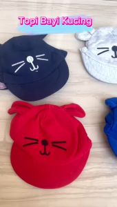 Topi Bayi Karakter Kucing / Topi Kucing Bayi / Topi Bayi Lucu BB-28