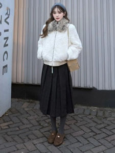 CHANGTONG | Unique Stylish Sheepskin Short Coat