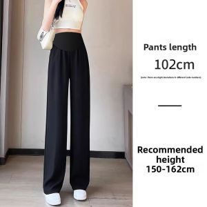 MAITINGLAN | Breathable Maternity Trousers Wide Leg 9/10ths Length