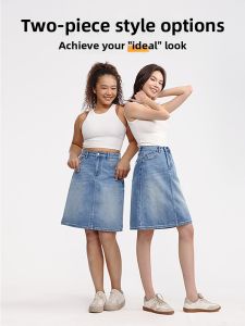 HIPPIE MISS | Bohemian Summer New Slim Fit Stretch A-Line Short Denim Skirt