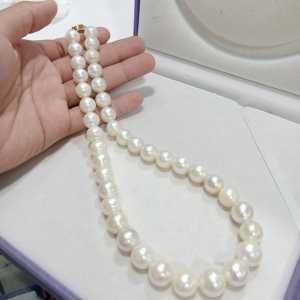 kalung mutiara air laut warna putih cantelan Sterling silver 925