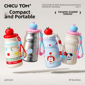 CHICU TOM | Compact Portable Cute Straw Thermos For Women