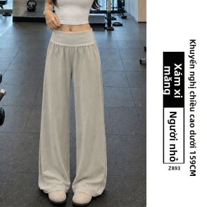 XIANYIJIAO | Quần Dài Ống Rộng Chất Nhẹ Thắt Đai Gập Phù Hợp Mùa Hè Và Tập Yoga