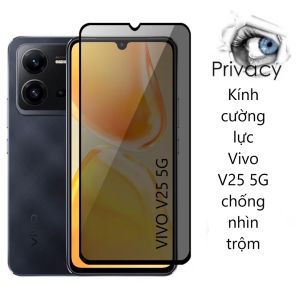 Kính cường lực Chống nhìn trộm Vivo Y16 Y22s Y28 Y29 Y35 Y36 Y55 Y100 V25 V27e 5G 4G
