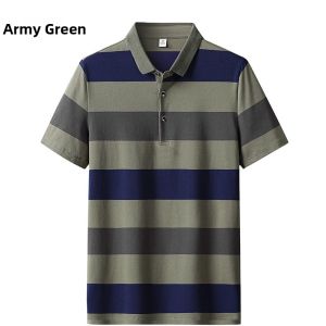 PATELIKE·LUOJIE | Summer Business Striped Comfortable Elastic Polo Shirt