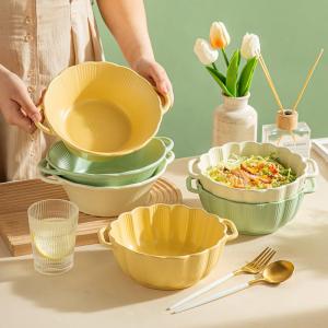 High Appearance Nordic Ceramic Double Eared Bowl