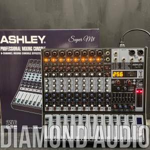 Mixer Ashley Super M8 Original 10 Channel Bluetooth Usb Connect To PC Mixing Ashley Super M 8 ( BISA COD ) new model