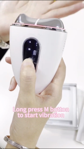 Hot & Cold Facial Tightening Massager 7-in-1 EMS Microcurrent Face Scraping Tool with LED Light Therapy High Frequency Vibration Face Lifting Device for Anti-Aging Skin Rejuvenation & Full Body Massage