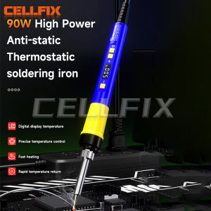 MECHANIC HK-990 90W Anti-static Digital Soldering Iron 180-500°C Adjustable Temperature Fast Heating Precision Control