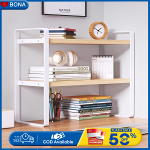 BONA Desktop Storage Rack Desk Storage Rack Desk Shelf Multi-Layer Desk Storage Bookshelf Computer Desk Cabinet
