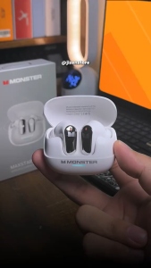 Monster MQT52 Wireless Earphones Bluetooth 5.4 HD Call Noise Cancelling Low Latency Gaming Headsets With Mic