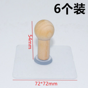 Strong Adhesive Wood Hook Wall Mounted No Nail No Drill Creative Glue Door Back Wall Coat Hat Hook Traceless Wooden Hook