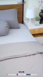 Bedcover only 180x220 double plain/polos