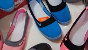 Sepatu cewek couple slip on flat shoes  kasual kanvas denim import murah perempuan kerja kuliah gaul