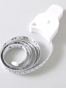 【SKIT SG】1.5m Body Measuring Retractable Tape Fitness Tapline Accurate Measure Meter Film Body Waist Chest Leg Measurement Automatic Telescopic Tape Measure Body Measuring Tape Sewing Ruler Tools Centimeter Tapes Three-Point Handle Automatic Tape Measure