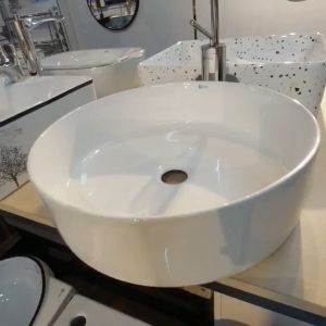 Chậu rửa mặt lavabo nghệ thuật đặt bàn LV020 MEN SỨ CAO CẤP CHỐNG BÁM BẨN BẢO HÀNH 20 NĂM - Nhiều màu sắc dáng tròn - Mang phong cách trẻ trung - Chính hãng Audi