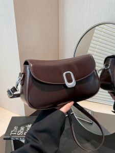 กระเป๋าสะพายข้างแบบคล้องไหล่ข้างเดียวดีไซน์ทันสมัย กระเป๋าคล้องแขนสไตล์ฝรั่งเศสสำหรับผู้หญิง ฤดูใบไม้ผลิ 2025