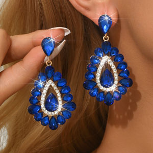 Antique French Exquisite Diamond Set Palace Earrings with a Vintage Generous and High End Decorative Earrings
