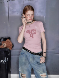 Unifree | Retro Style Short Sleeve Fitted T-shirt