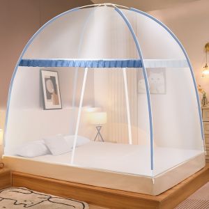 gumahus | Thick Mesh Zipper Mosquito Net for Two 1.2m