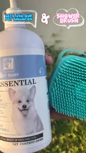 1L Pet Grooming Shampoo Dispenser Dog Bath Massage Brush Comb Bathroom Shower Brush for Dogs Cats