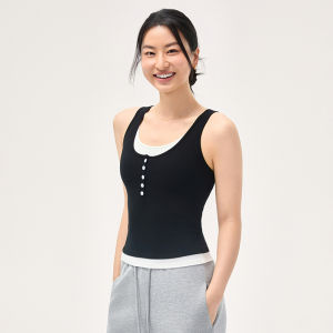 S&W | Breast Padded Cross-back Vest Outerwear or Underwear Color Blocking 2025 New Style