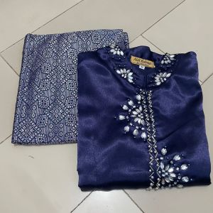 SESUAI GAMBAR SATU SET BAJU KURUNG BAHAN BRIDAL APLIKASI PAYET MUTIARA-STELAN BAJU MELAYU DENGAN ROK SONGKET TERBARU 2024