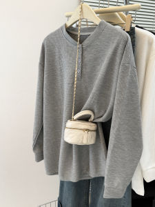 Loose Long Sleeve T-Shirt Womens Spring Autumn New Style Korean Version Outerwear Inner Match Base Shirt Student Top