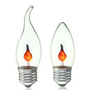 E27 E14 LED Flicker Fire Flame Candle Light Bulbs Atmosphere Bar Home Decor Lamp